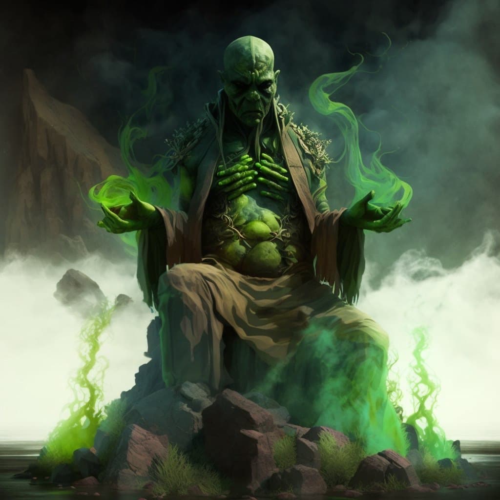 Earth elemental guardian concept